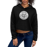 Sun God Crop Hoodie (Black)