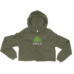 Agave & Co. Crop Hoodie (Olive)