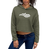 Aguila Crop Hoodie (Olive)