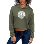 Sun God Crop Hoodie (Olive)