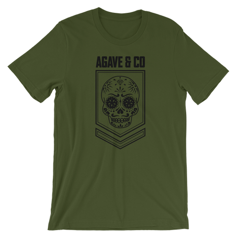 Calavera Military T-Shirt Fitted (Army Green)