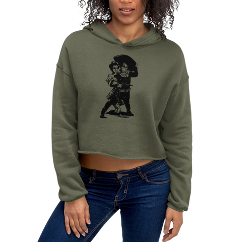 G.E.Mora Crop Hoodie (Olive)