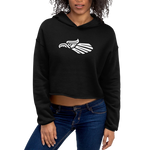 Aguila Crop Hoodie (Black)